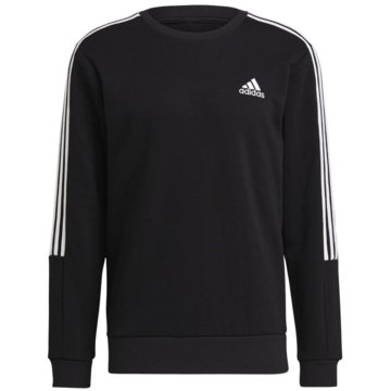 adidas SweatshirtsESSENTIALS FLEECE CUT 3-STREIFEN SWEATSHIRT - GK9579 schwarz