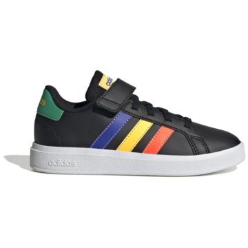 adidas Sneaker LowGrand Court Lifestyle Court Elastic Lace and Top Strap Schuh schwarz