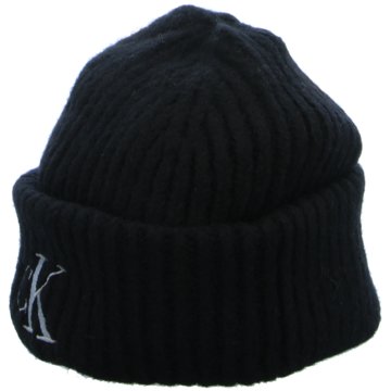 Calvin Klein Hüte, Mützen & Co.Monogram Wool Blend Beanie schwarz