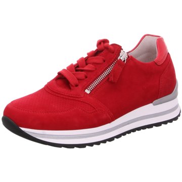 Gabor comfort Sportlicher SchnürschuhSneaker rot