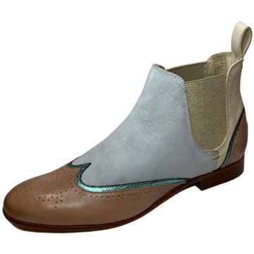 Damen Stiefeletten Chelsea Boots Glitzer Schuhe Klassische Booties 77730 Top 