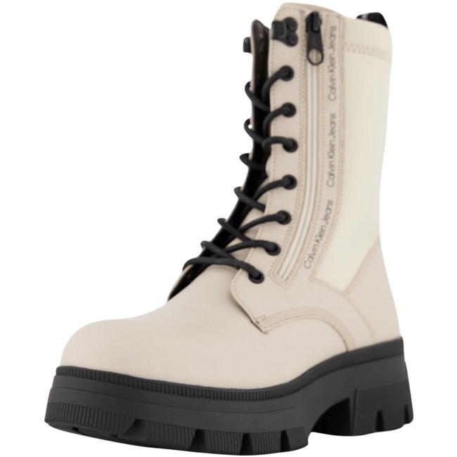 Chunky Combat Laceup ZIP YW0YW00740-ACF Boots für Damen von Calvin Klein